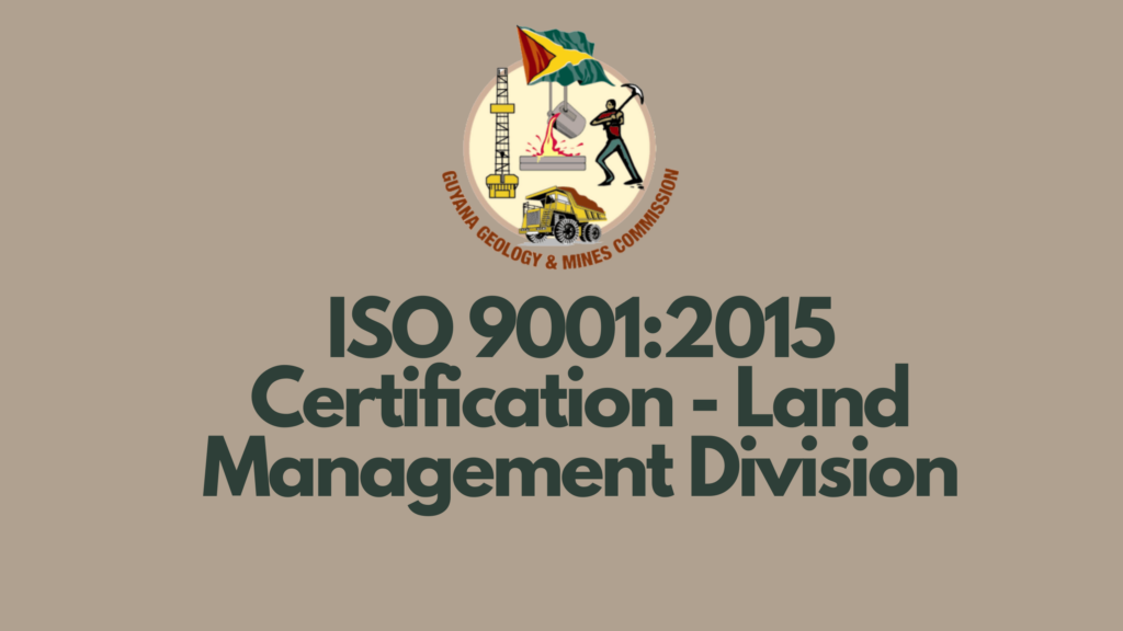 ISO 9001:2015 Certification – Land Management Division
